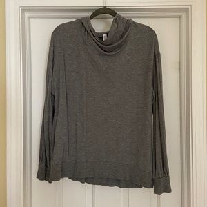 Gray Hooded Lightweight Shirt